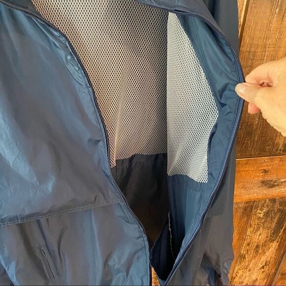 Woolrich Men’s XL Blue Nylon Utility Pockets Nylon Windbreaker - Picture 6 of 11
